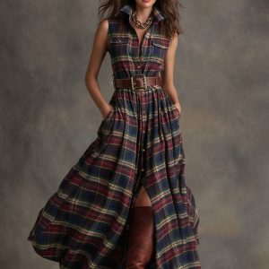 Printed Sleeveless Casual Maxi Dress