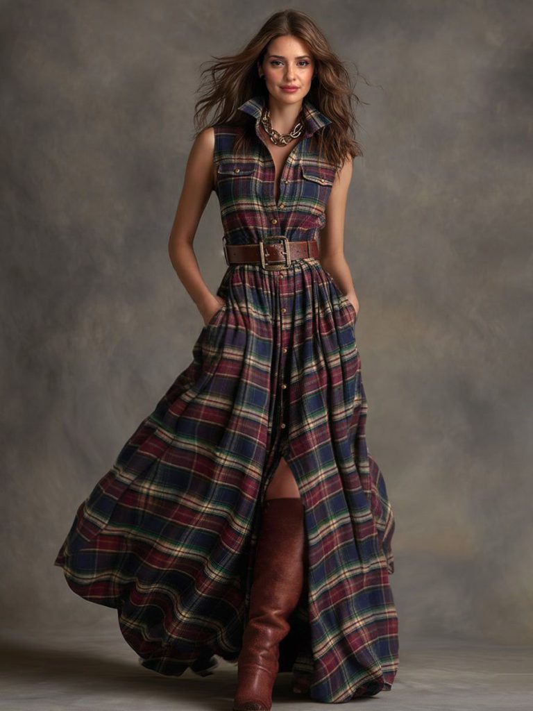 Printed Sleeveless Casual Maxi Dress