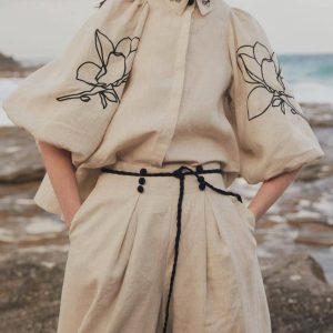 Printed Vintage Blouse