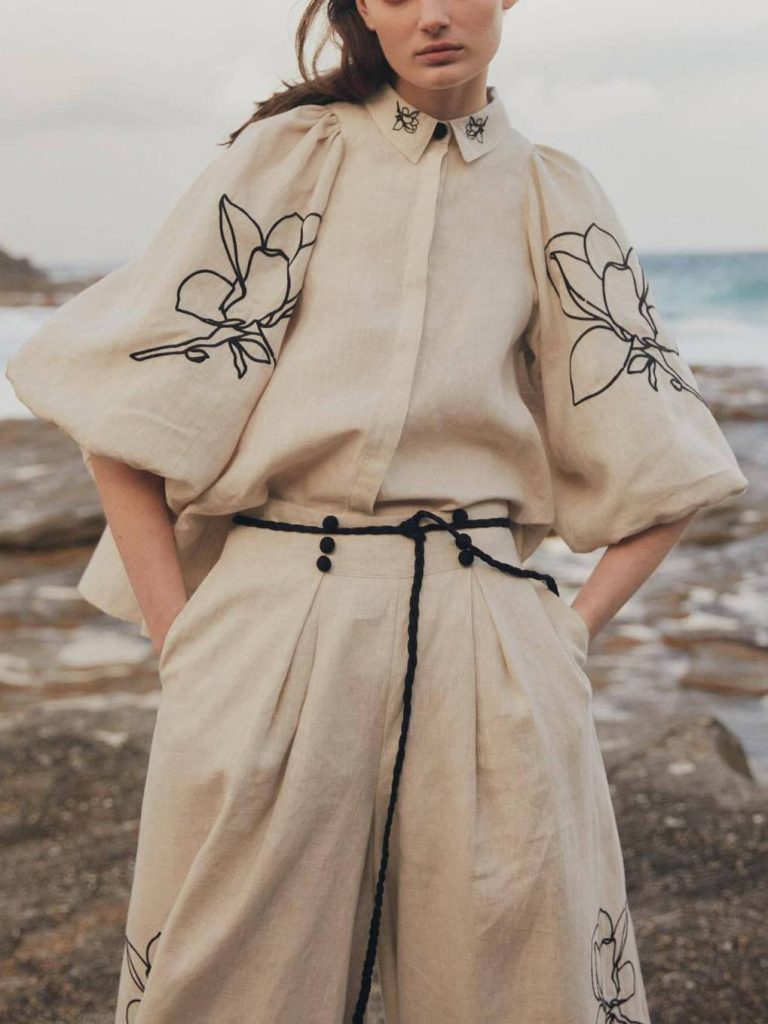 Printed Vintage Blouse